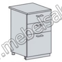 НУВЕЛЬ ШКАФ НИЖНИЙ 500 С 3 ЯЩИКАМИ (ШН3Я 500)